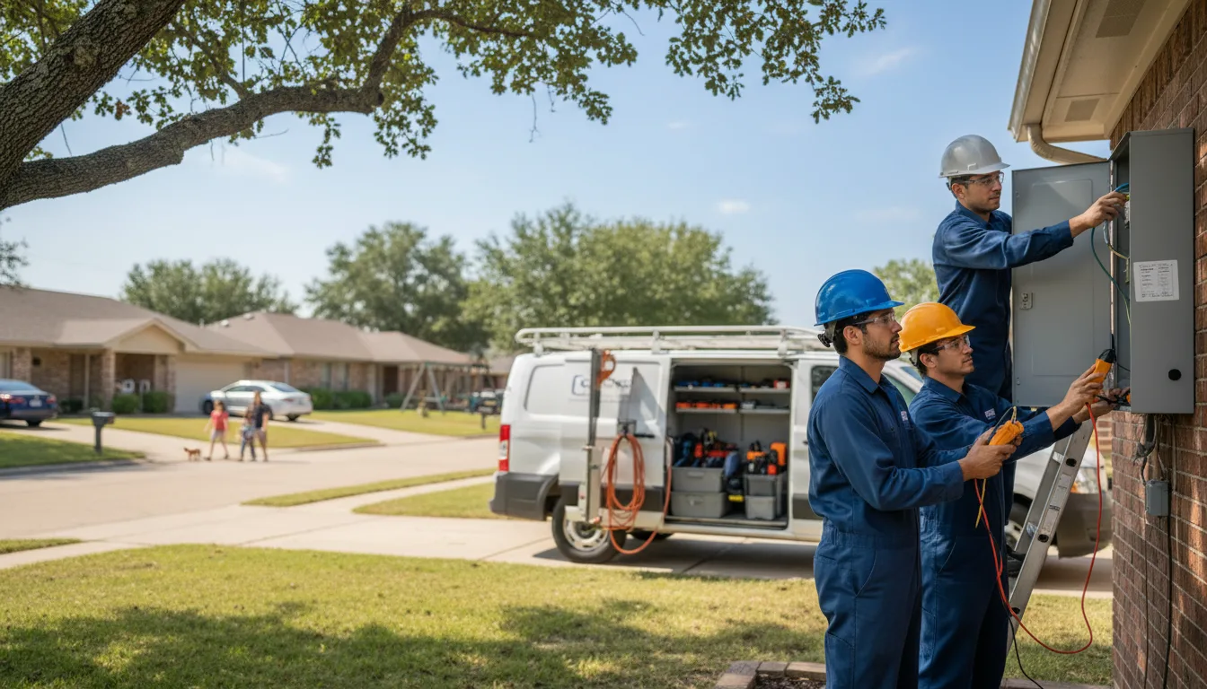 Certified electrician providing emergency electrical services in Oark, AR